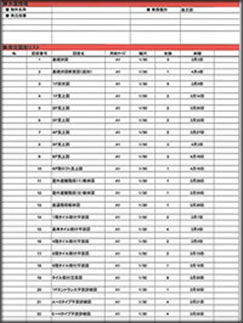 仮設図施工図工程管理表